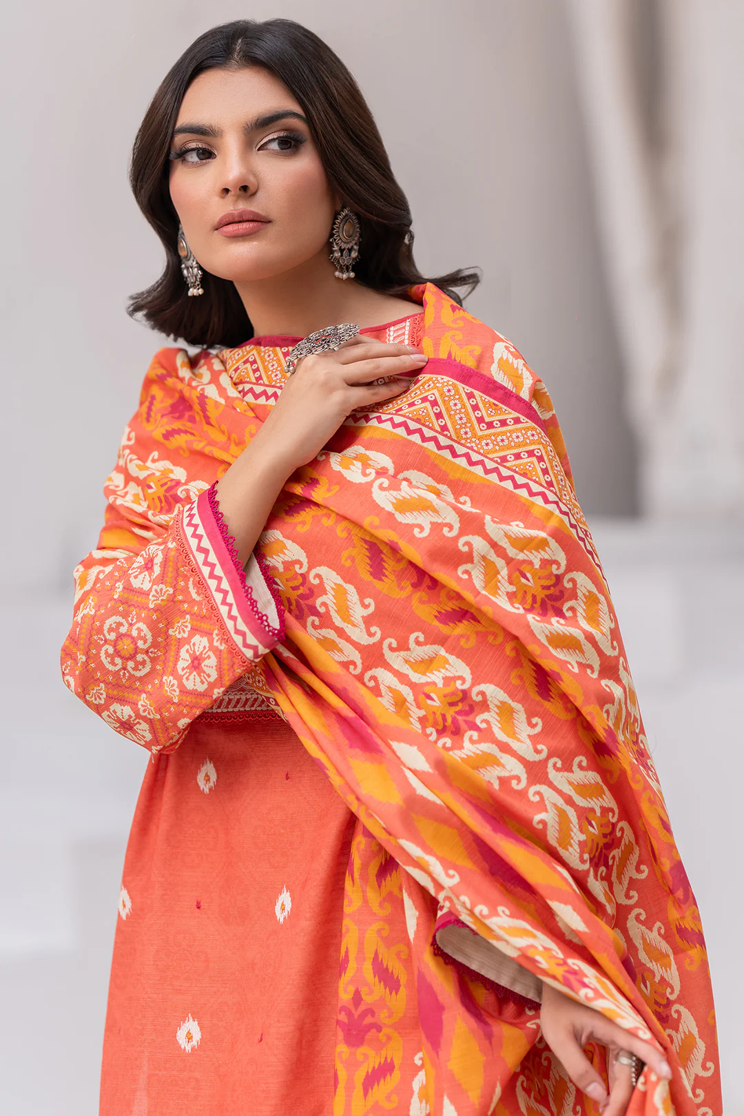 Embroidered Shirt Dupatta - 0560 - Image 3