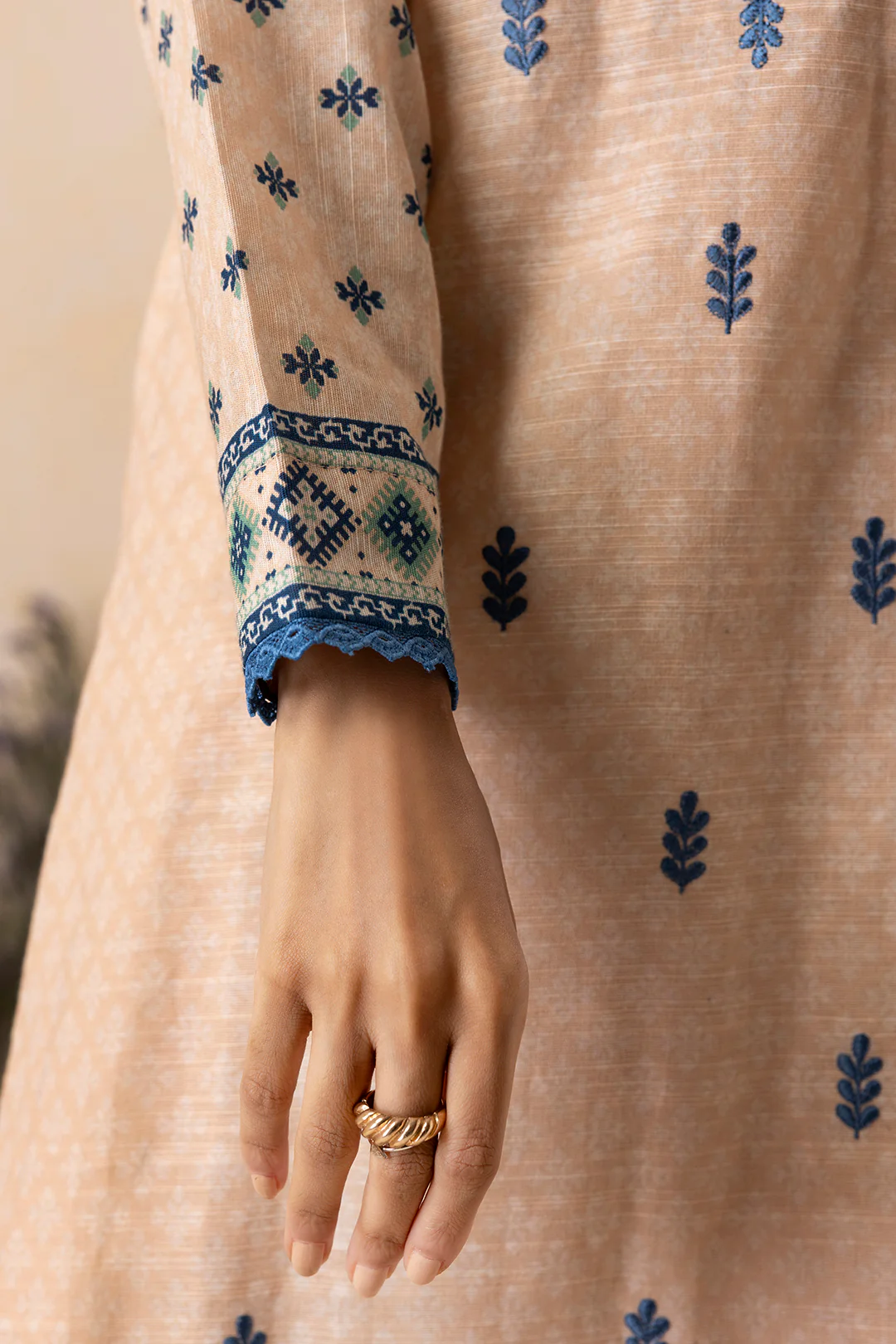 Embroidered Shirt Dupatta - 0129 - Image 8