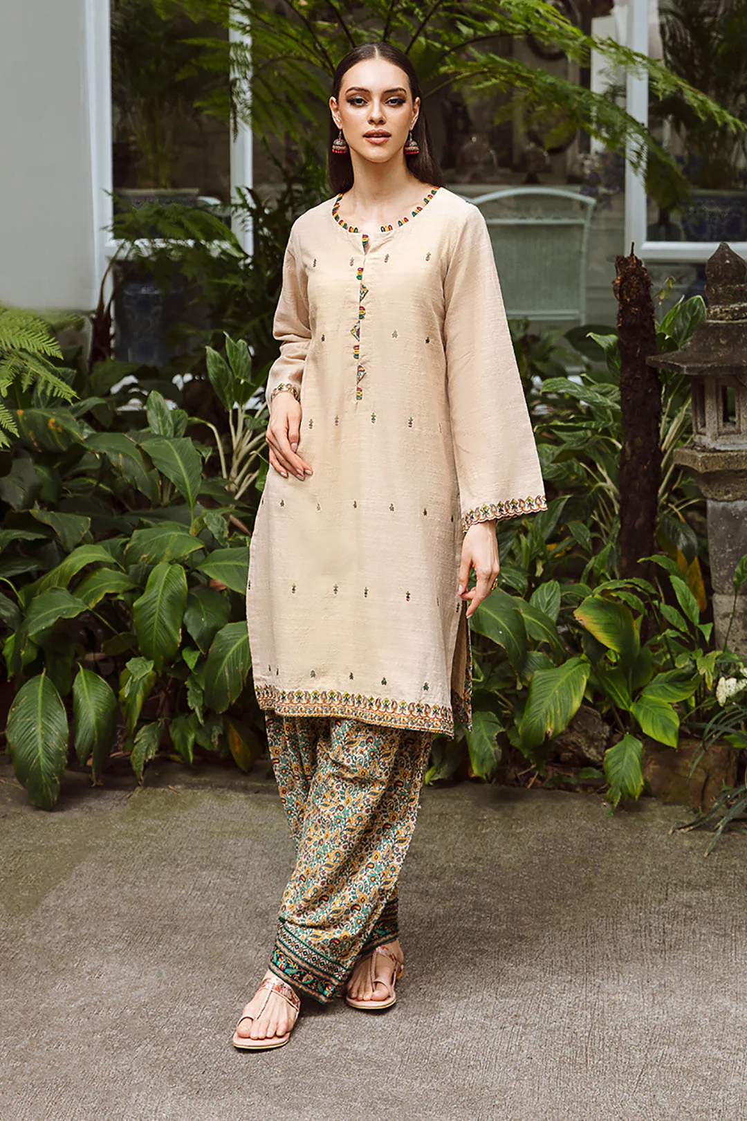 Embroidered Shirt Shalwar - 0666 - Image 2