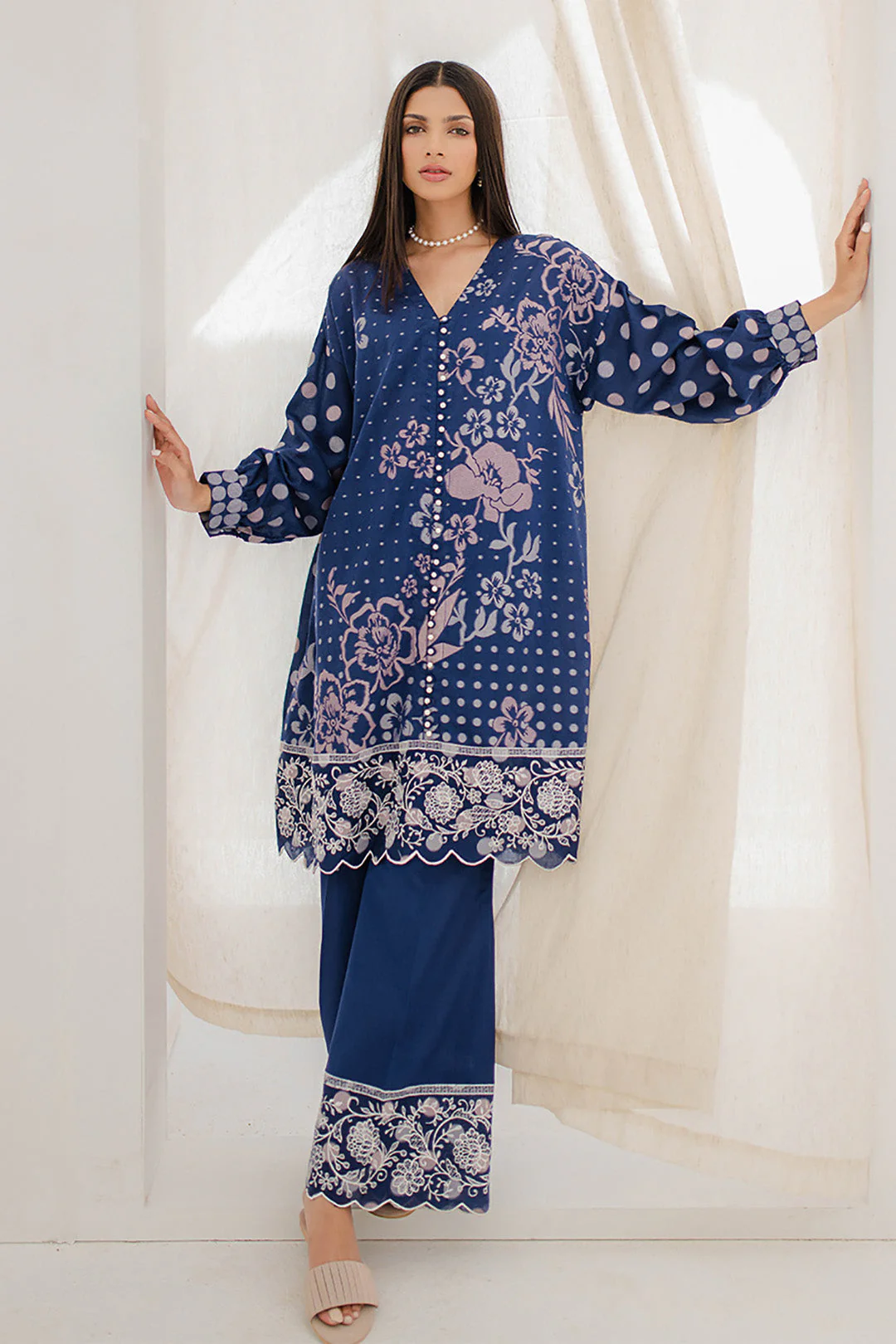 Embroidered Shirt Shalwar - 0672 - Image 3