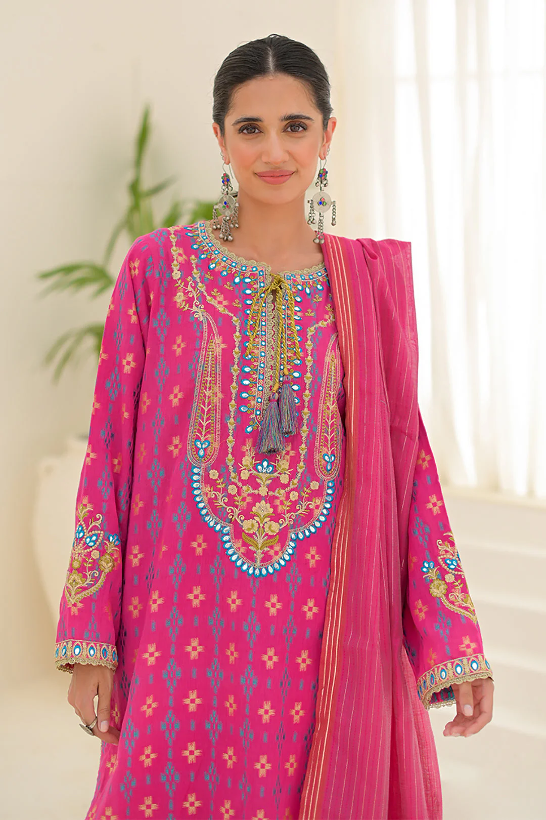 Embroidered Shirt Shalwar Dupatta - 0289 - Image 3