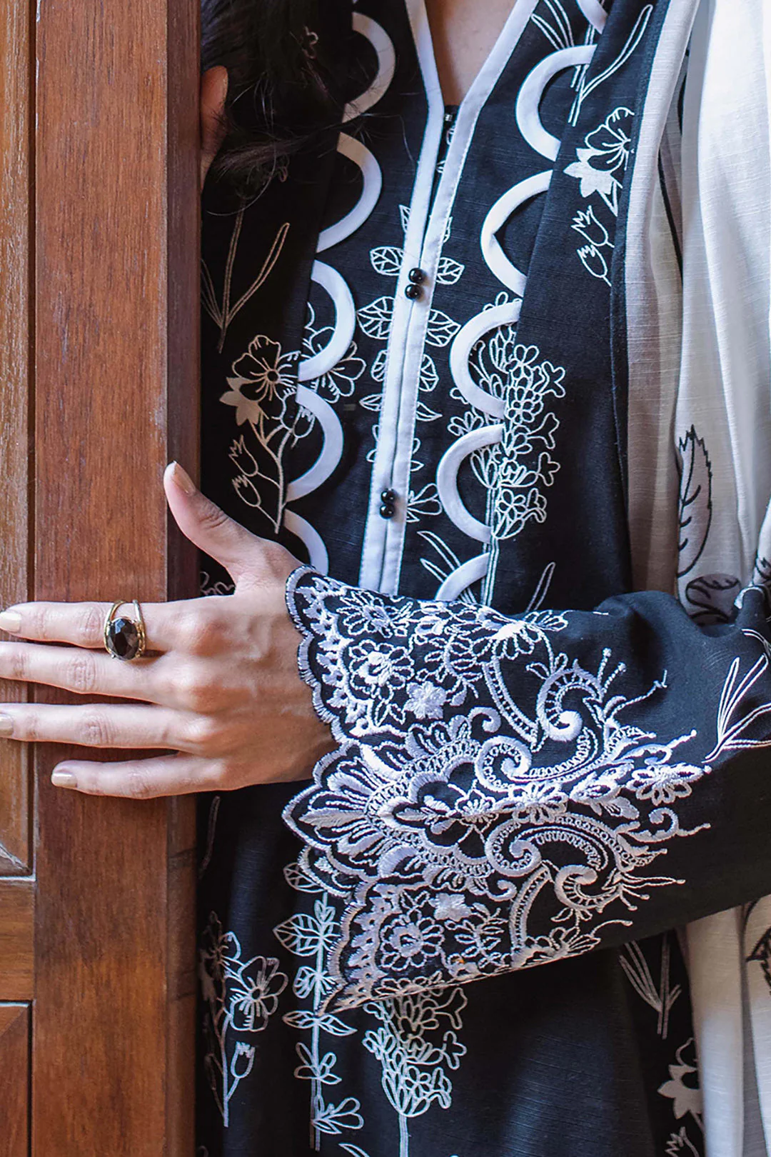 Embroidered Shirt Shalwar Dupatta - 0087 - Image 4