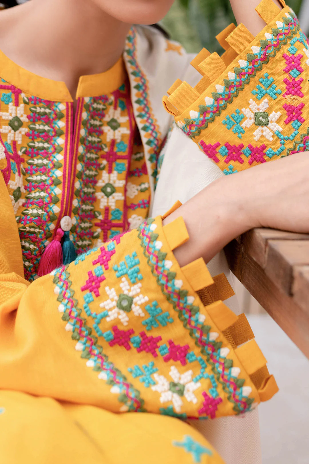 Embroidered Shirt Shalwar Dupatta - 0088 - Image 4
