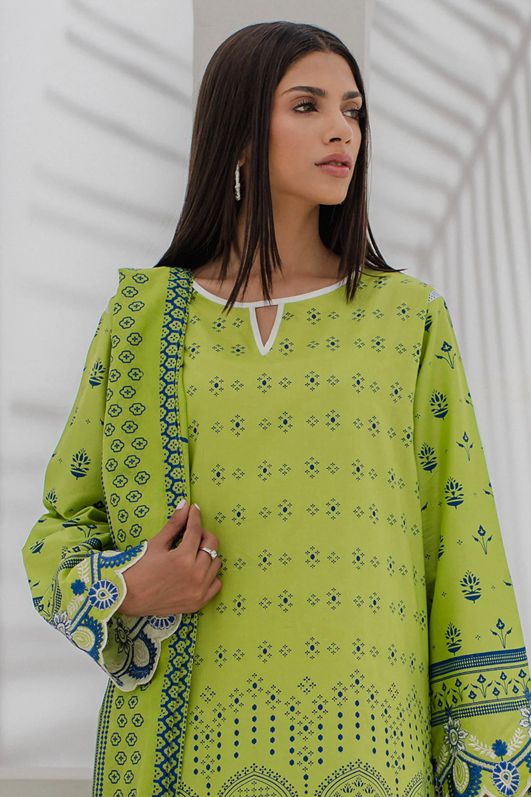 Embroidered Shirt Shalwar Dupatta - 0169 - Image 2