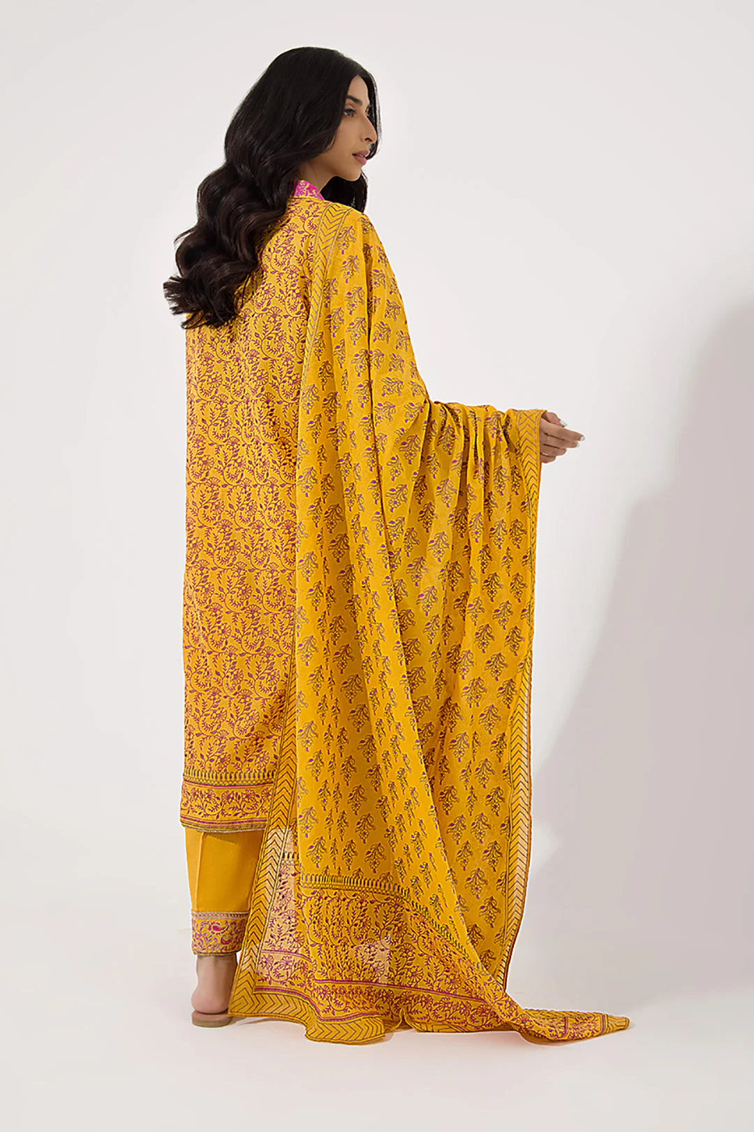 Embroidered Shirt Shalwar Dupatta - 0199 - Image 5