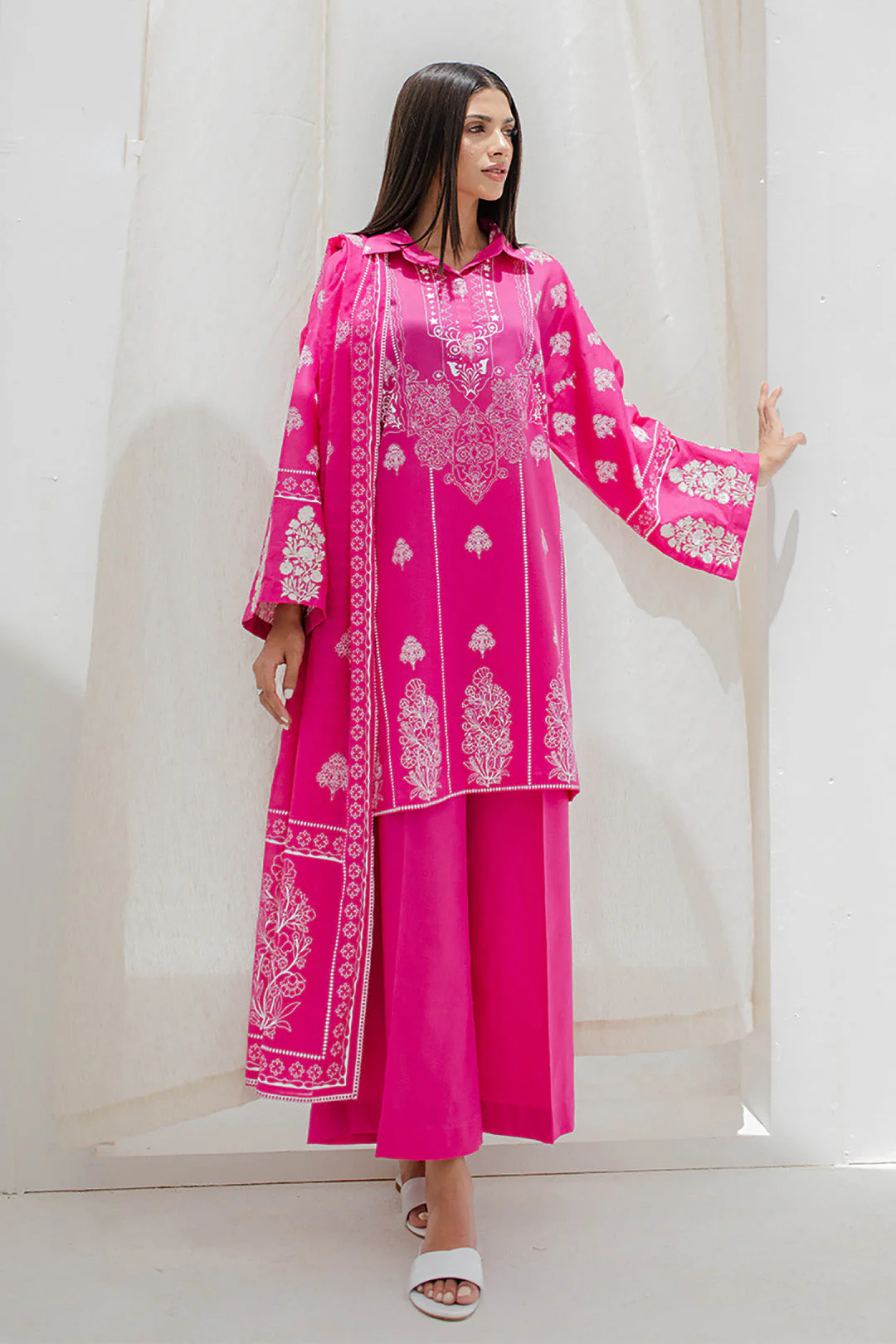 Embroidered Shirt Shalwar Dupatta - 0279