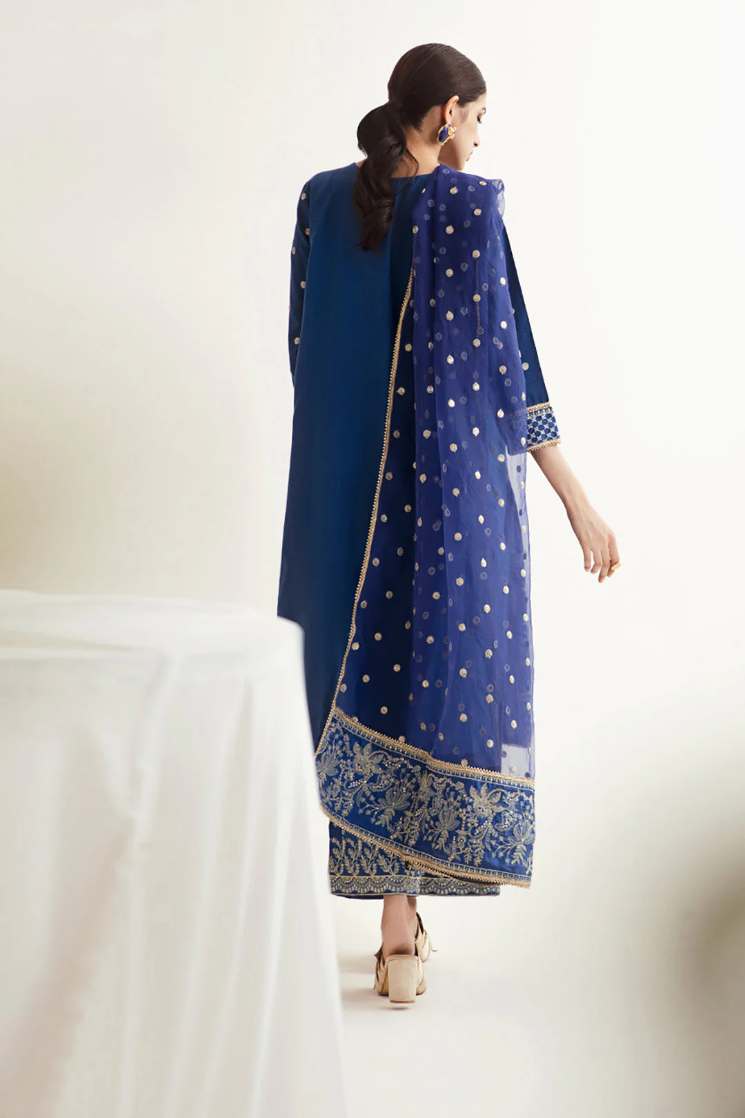 Embroidered Shirt Shalwar Dupatta - 0295 - Image 6