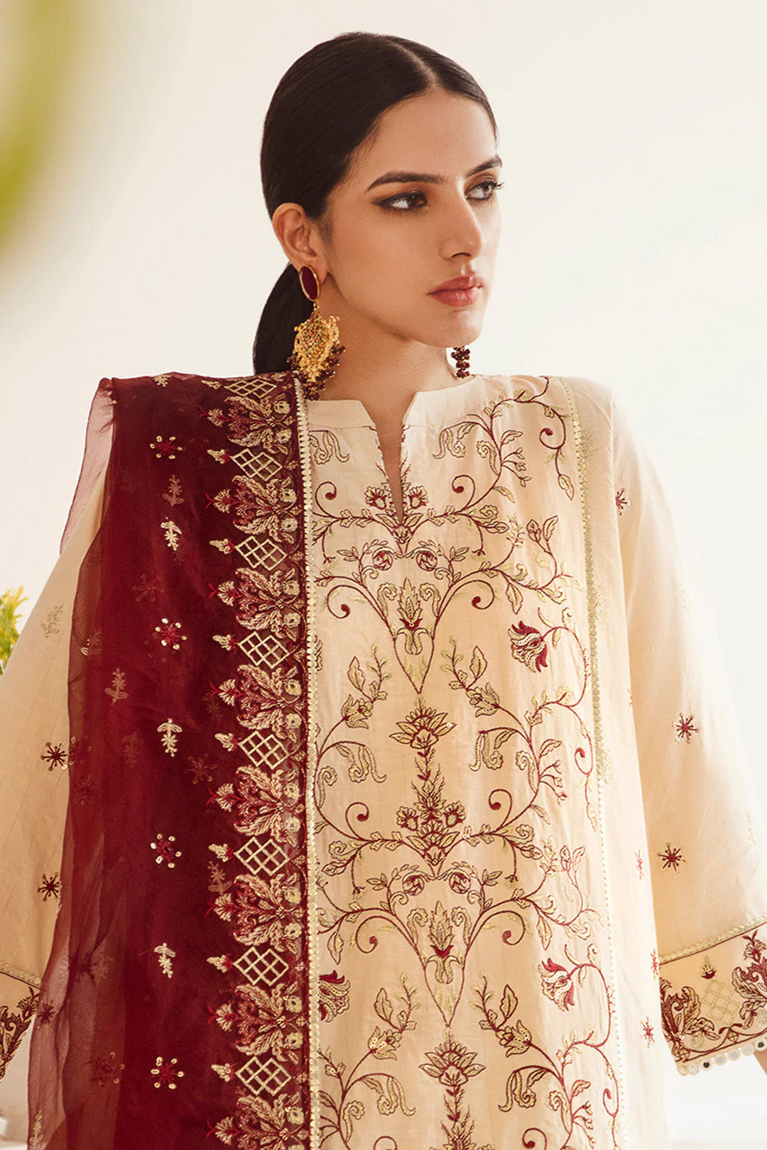 Embroidered Shirt Shalwar Dupatta - 0301