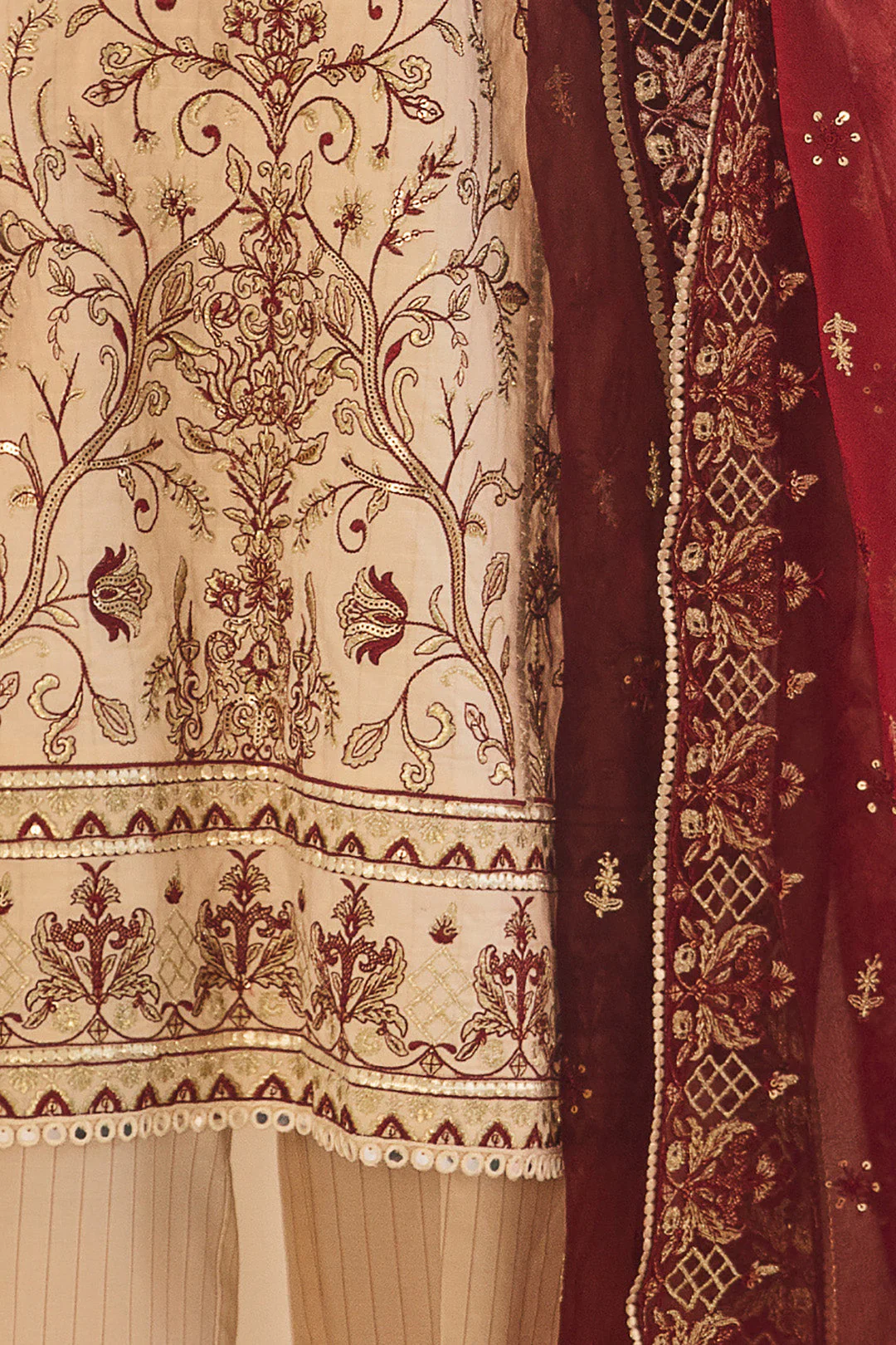 Embroidered Shirt Shalwar Dupatta - 0301 - Image 5