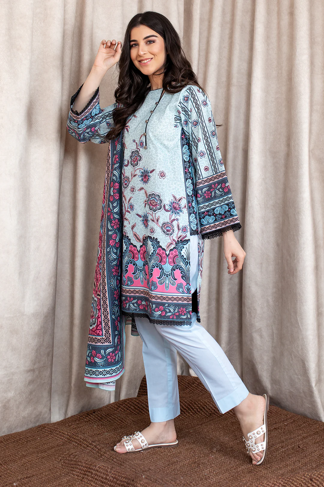 Shirt Shalwar Dupatta - 0343 - Image 3