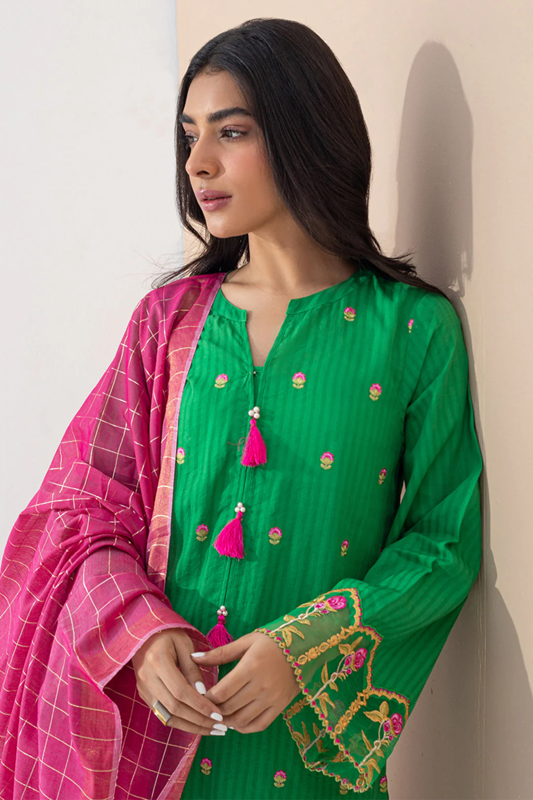 Embroidered Shirt Shalwar Dupatta - 0363