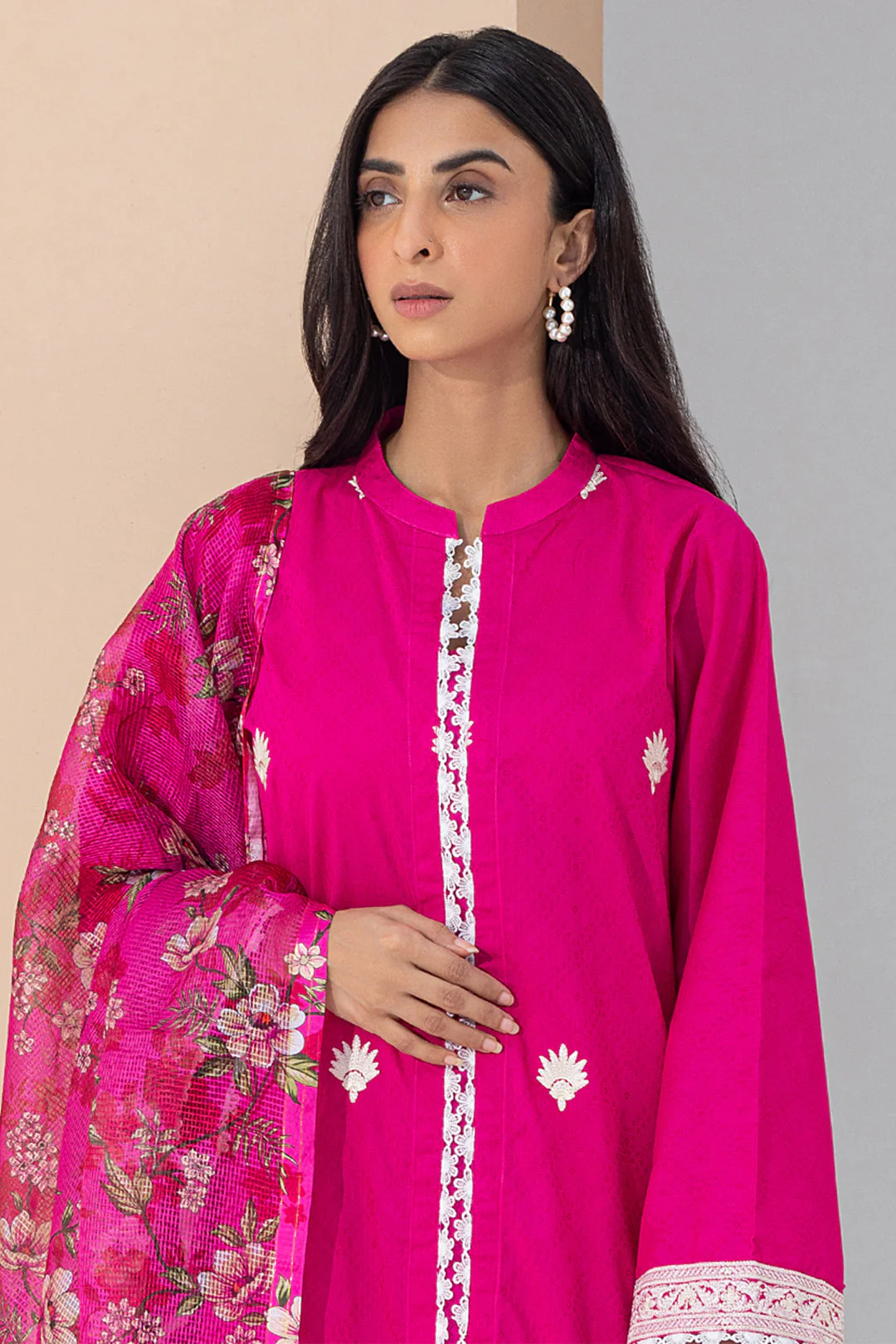 Embroidered Shirt Shalwar Dupatta - 0365