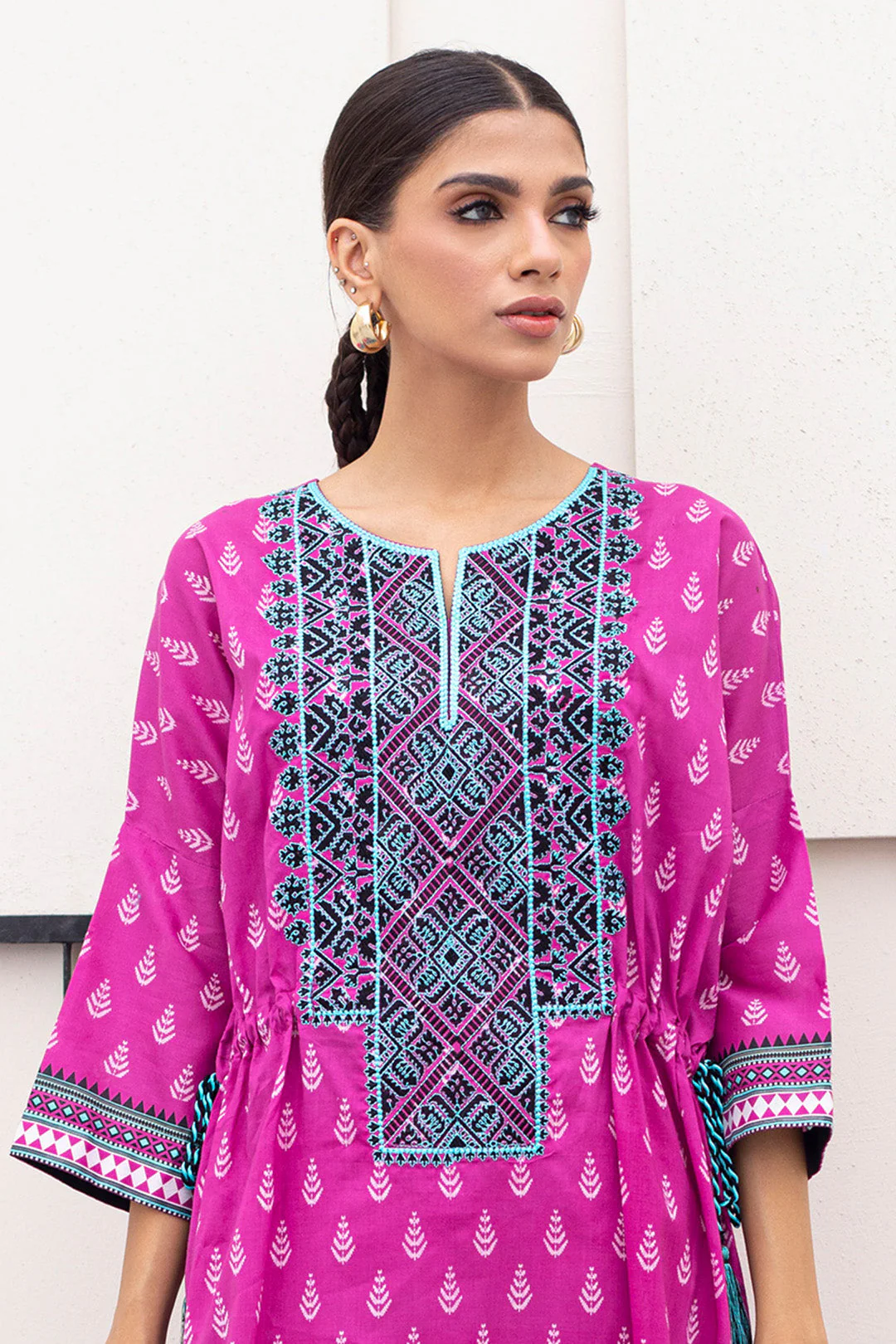 Embroidered Shirt Shalwar Dupatta - 0419 - Image 2
