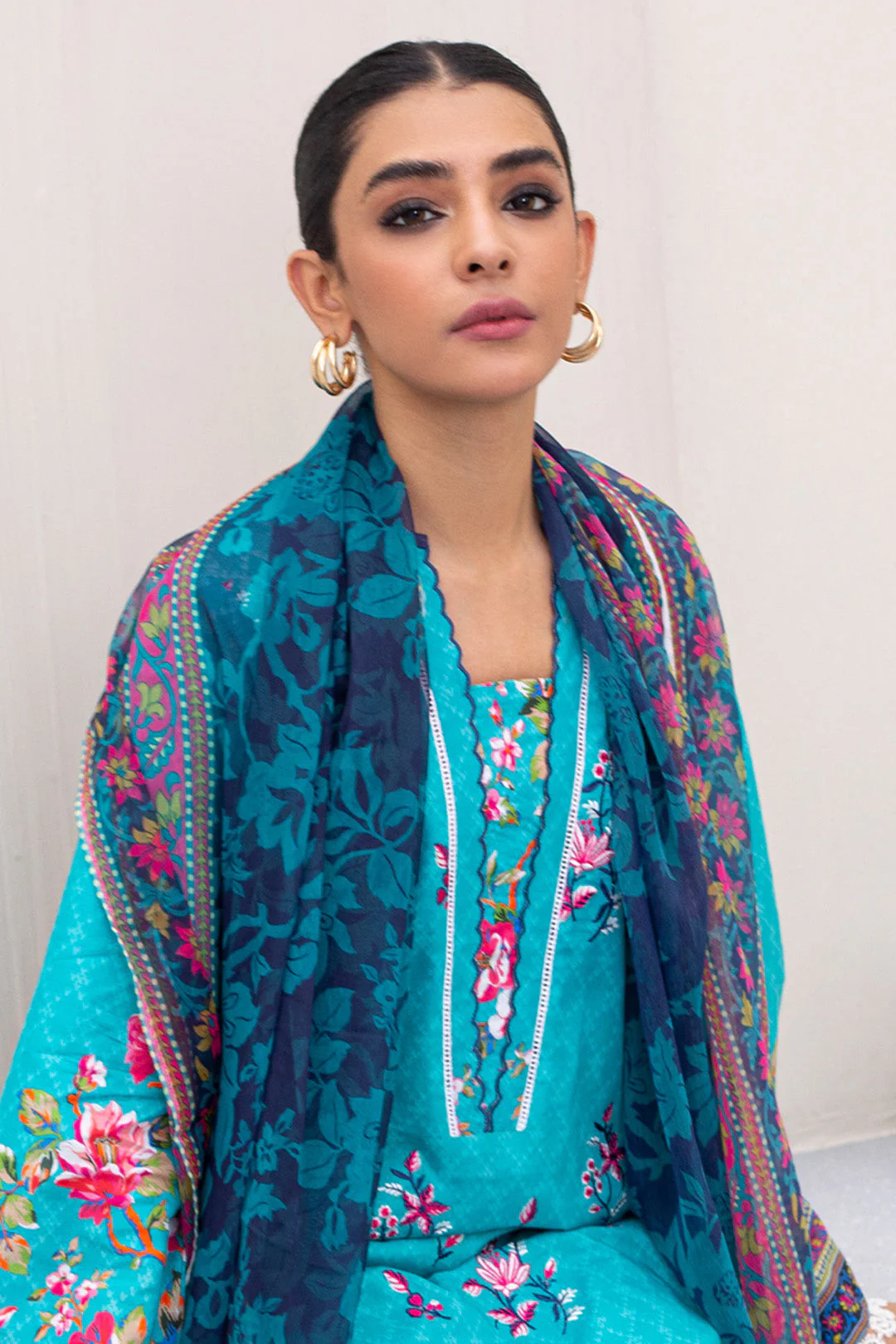 Embroidered Shirt Shalwar Dupatta - 0422 - Image 2