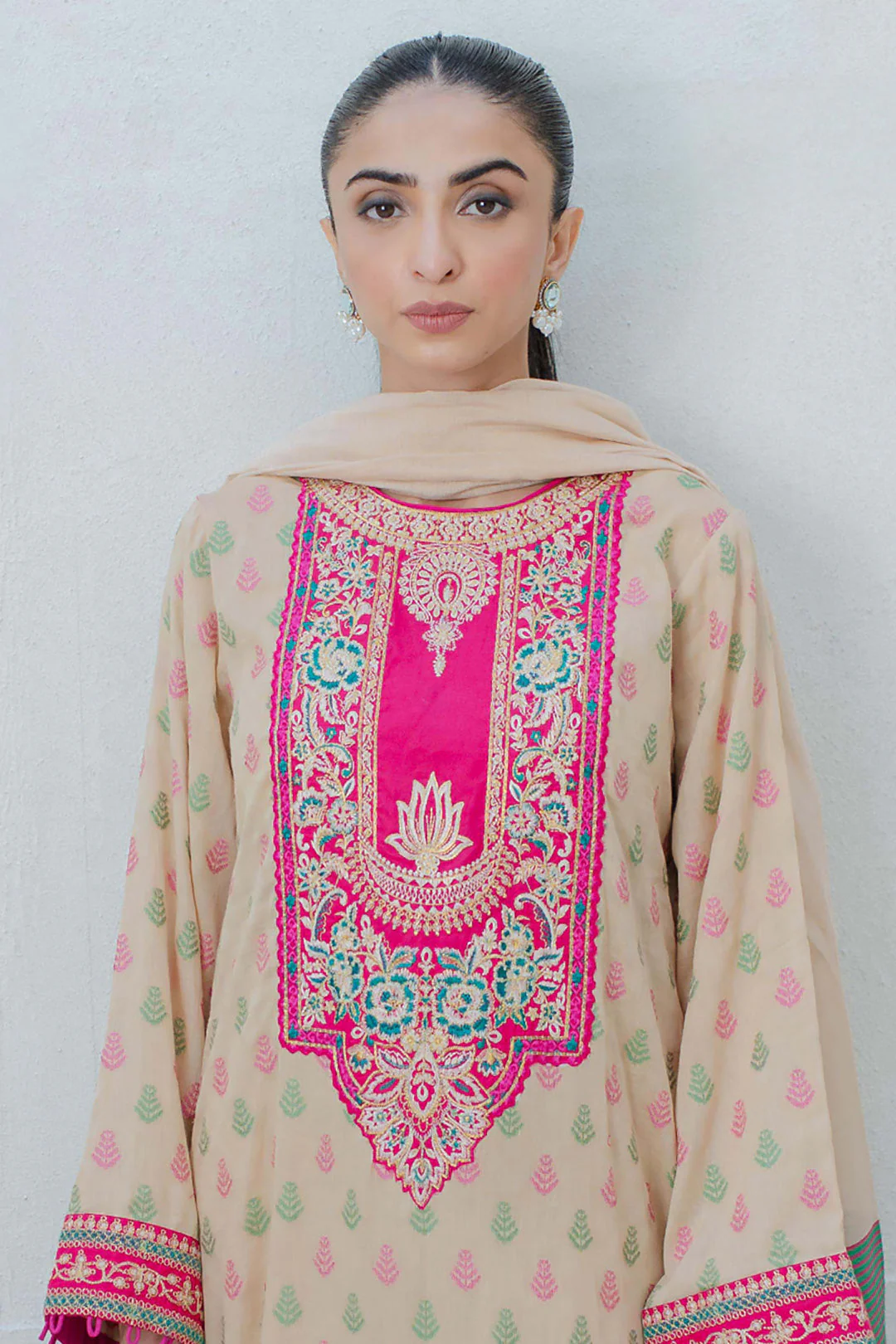 Embroidered Shirt Shalwar Dupatta - 0439