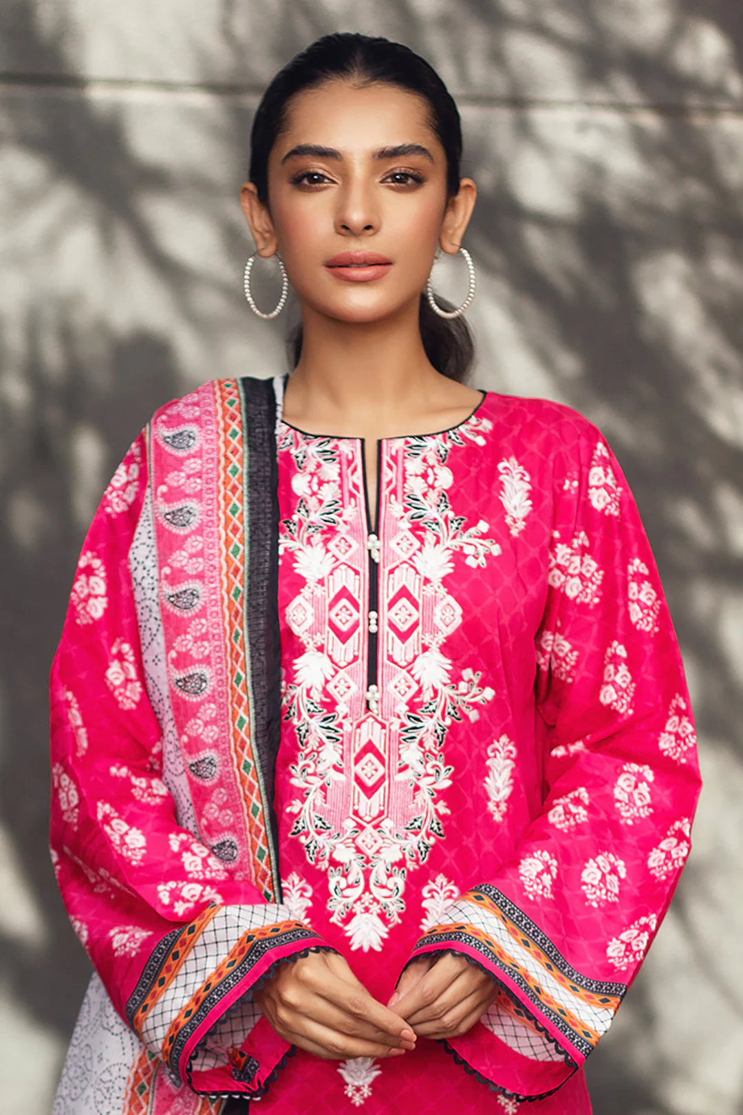 Embroidered Shirt Shalwar Dupatta - 0457 - Image 2