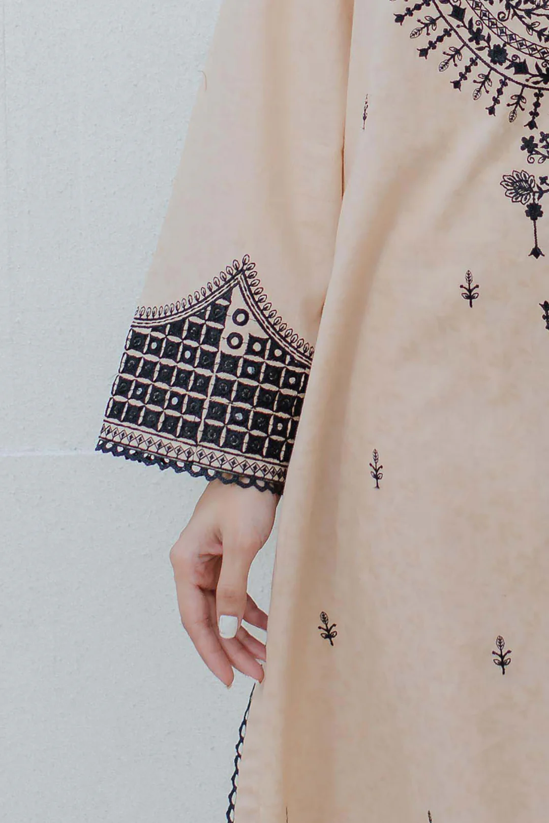 Embroidered Shirt Shalwar Dupatta - 0491 - Image 4