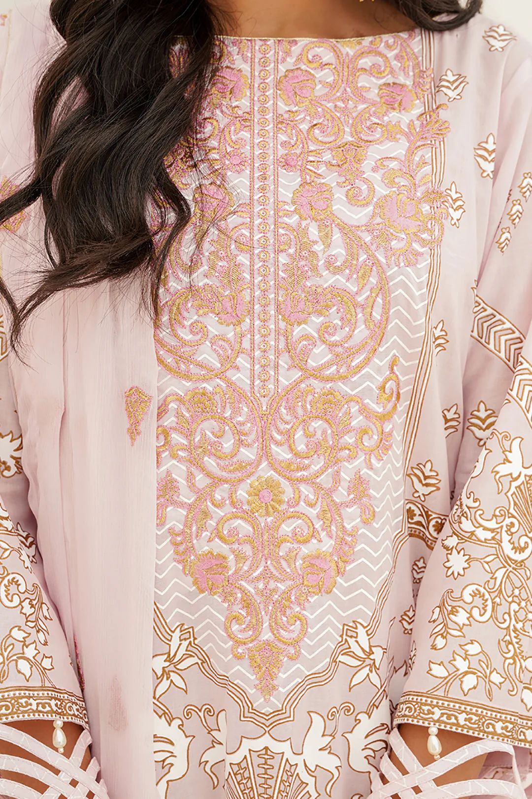 Embroidered Shirt Shalwar Dupatta - 0567 - Image 4