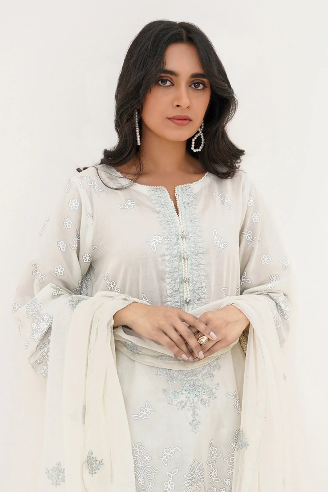 Embroidered Shirt Shalwar Dupatta - 0569