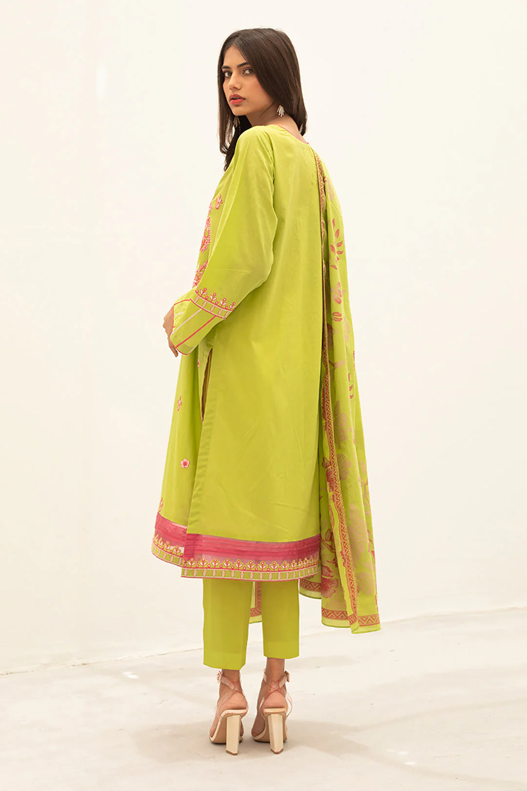 Embroidered Shirt Shalwar Dupatta - 0612 - Image 5