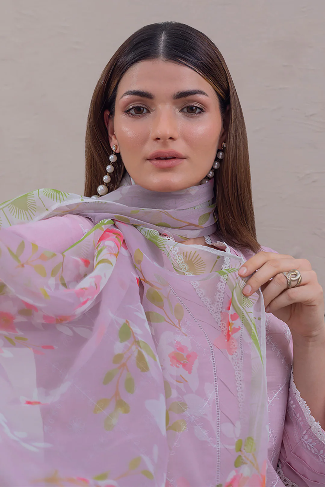 Embroidered Shirt Shalwar Dupatta - 0644 - Image 3