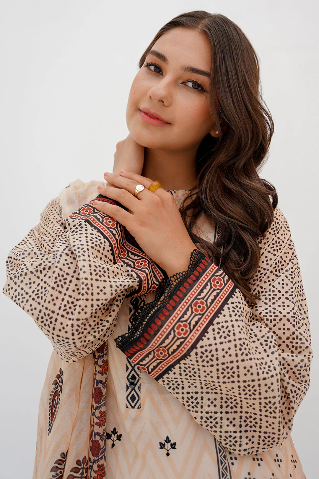 Embroidered Shirt Shalwar Dupatta - 0663