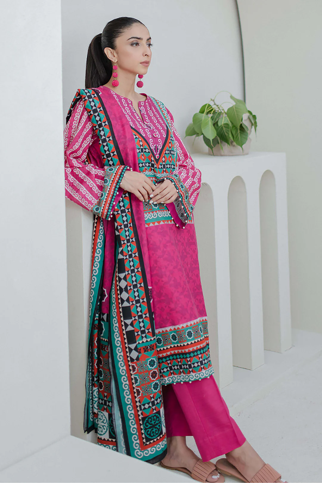 Shirt Shalwar Dupatta - 0673 - Image 3