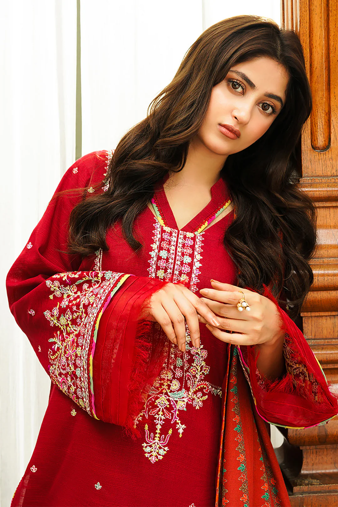 Embroidered Shirt Shalwar Dupatta - 0699 - Image 6