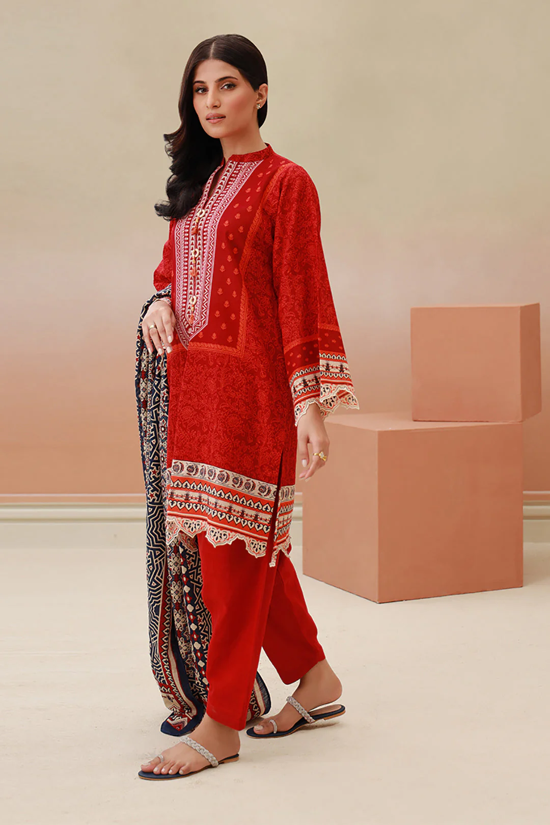 Shirt Shalwar Dupatta - 0735 - Image 3