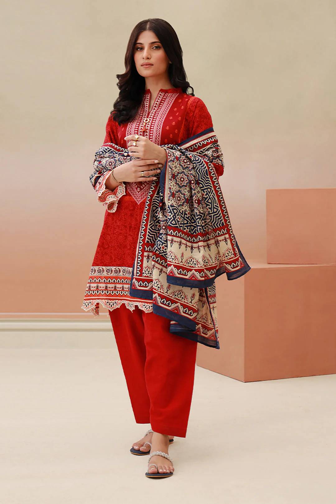 Shirt Shalwar Dupatta - 0735 - Image 5