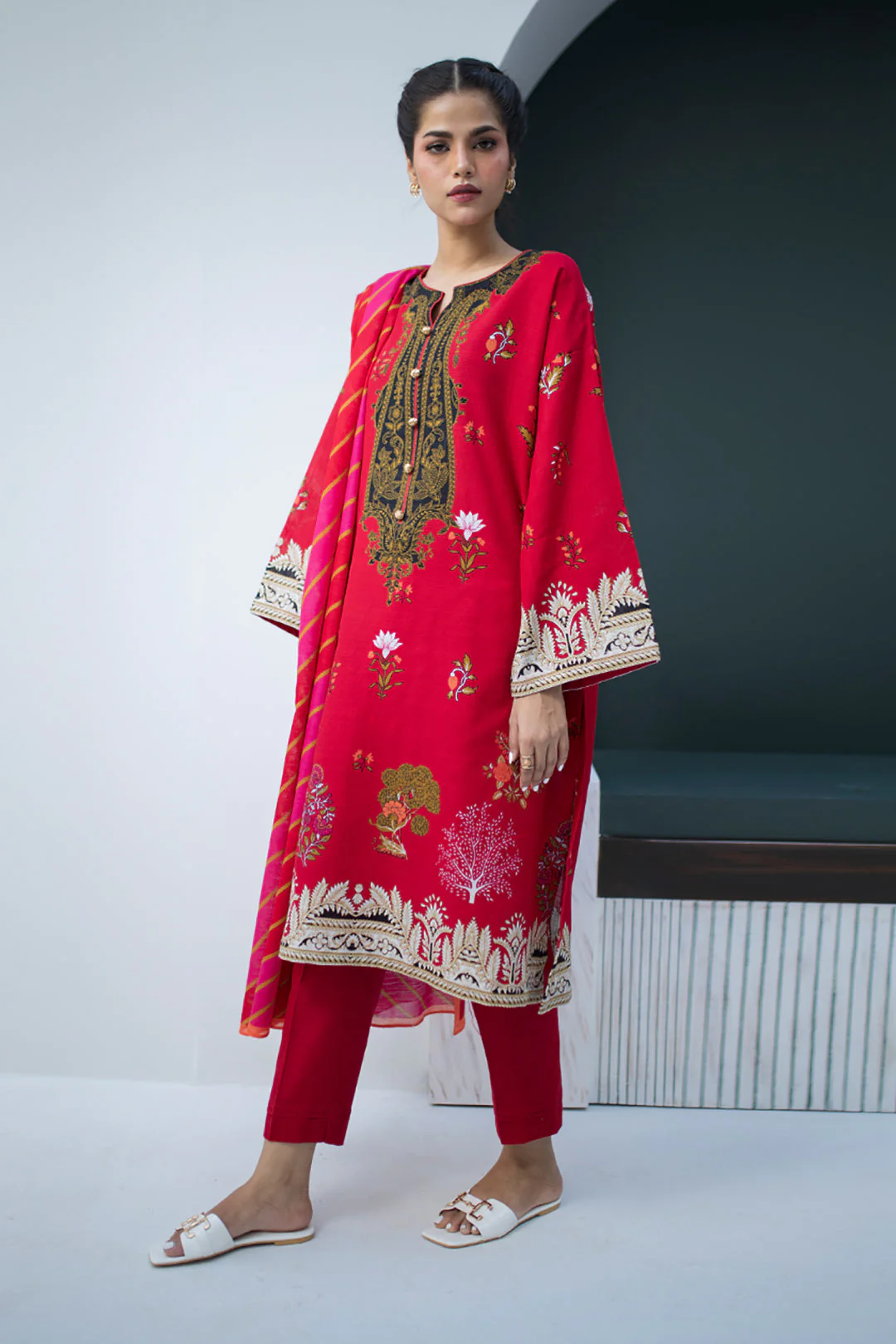 Shirt Shalwar Dupatta - 0802 - Image 3