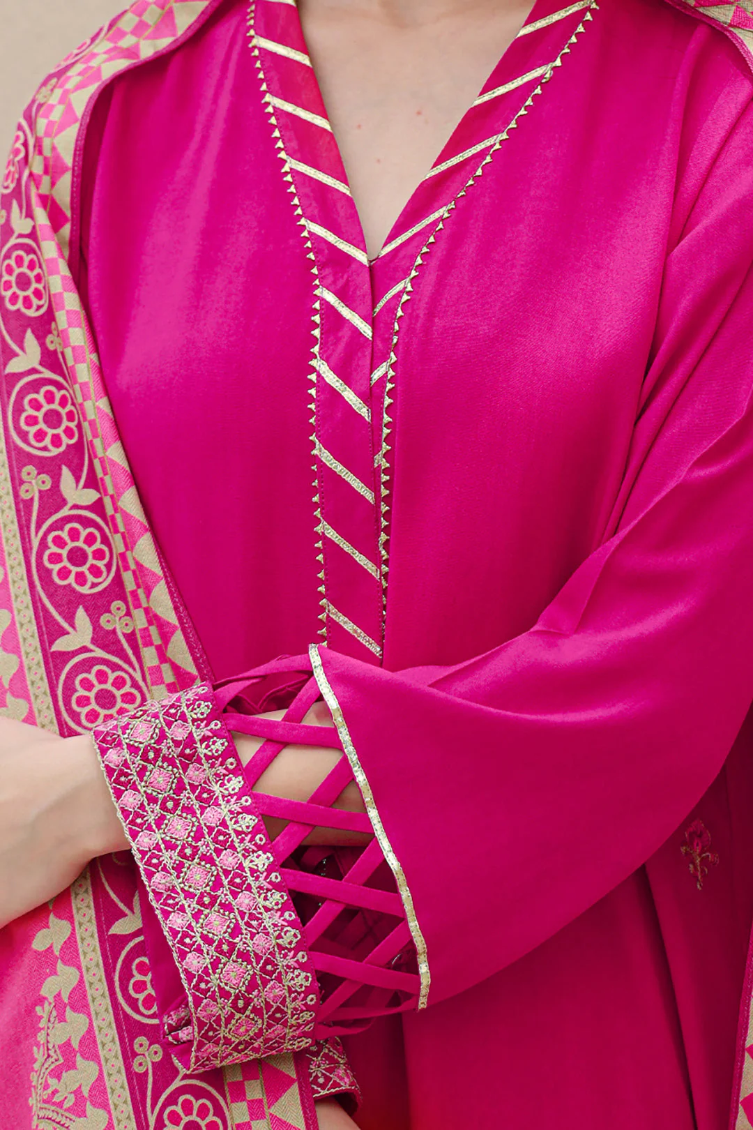 Embroidered Shirt Shalwar Dupatta - 0850 - Image 4
