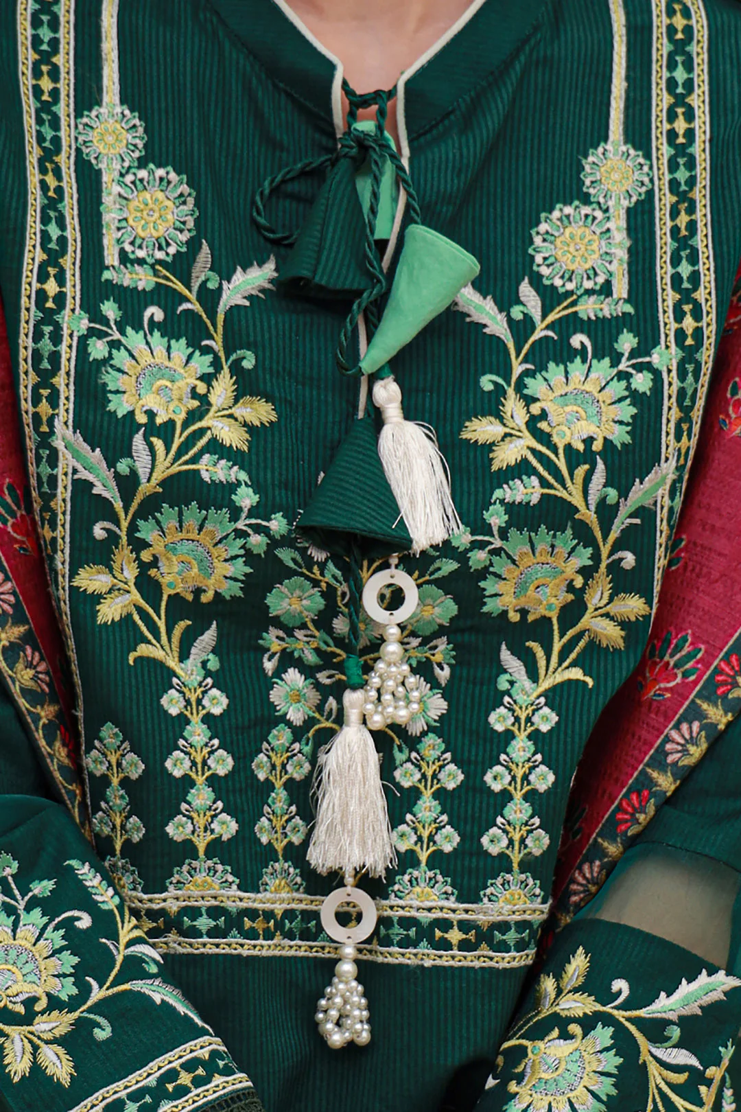 Embroidered Shirt Shalwar Dupatta - 0852 - Image 4