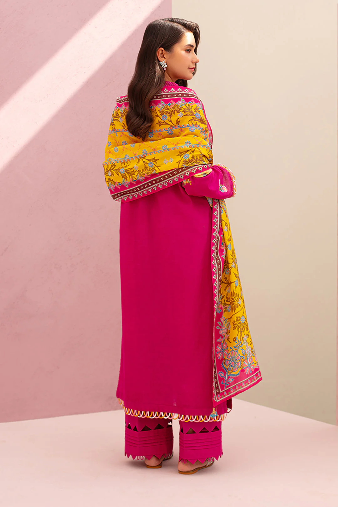 Embroidered Shirt Shalwar Dupatta - 0899 - Image 5