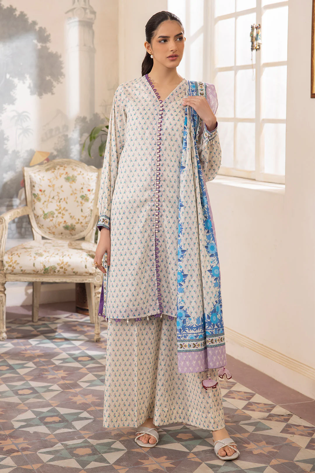 Shirt Shalwar Dupatta - 1095