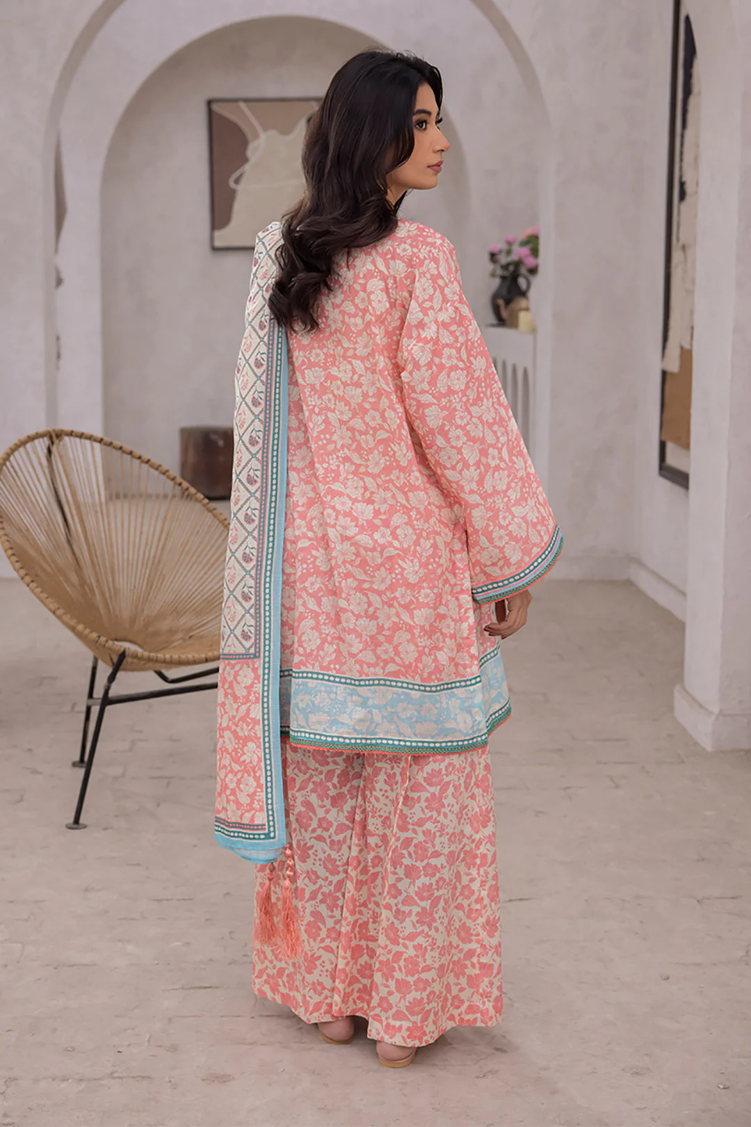 Embroidered Shirt Shalwar Dupatta - 1109 - Image 5