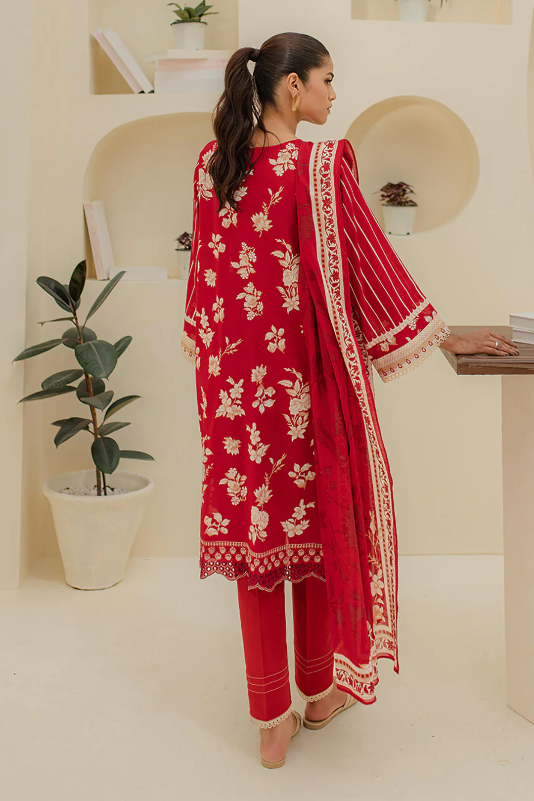 Embroidered Shirt Shalwar Dupatta - 1250 - Image 5
