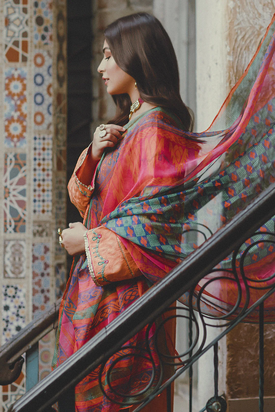 Embroidered Shirt Shalwar Dupatta - 0433 - Image 2
