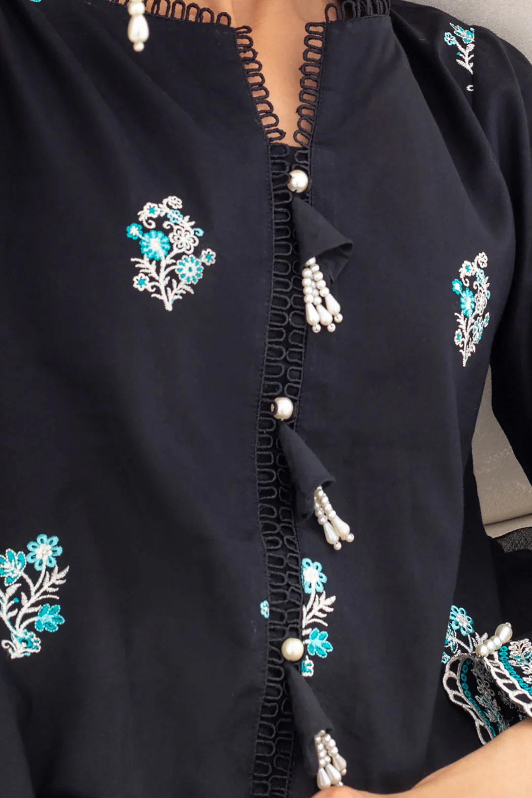 Embroidered Shirt Shalwar Dupatta - 0293 - Image 4