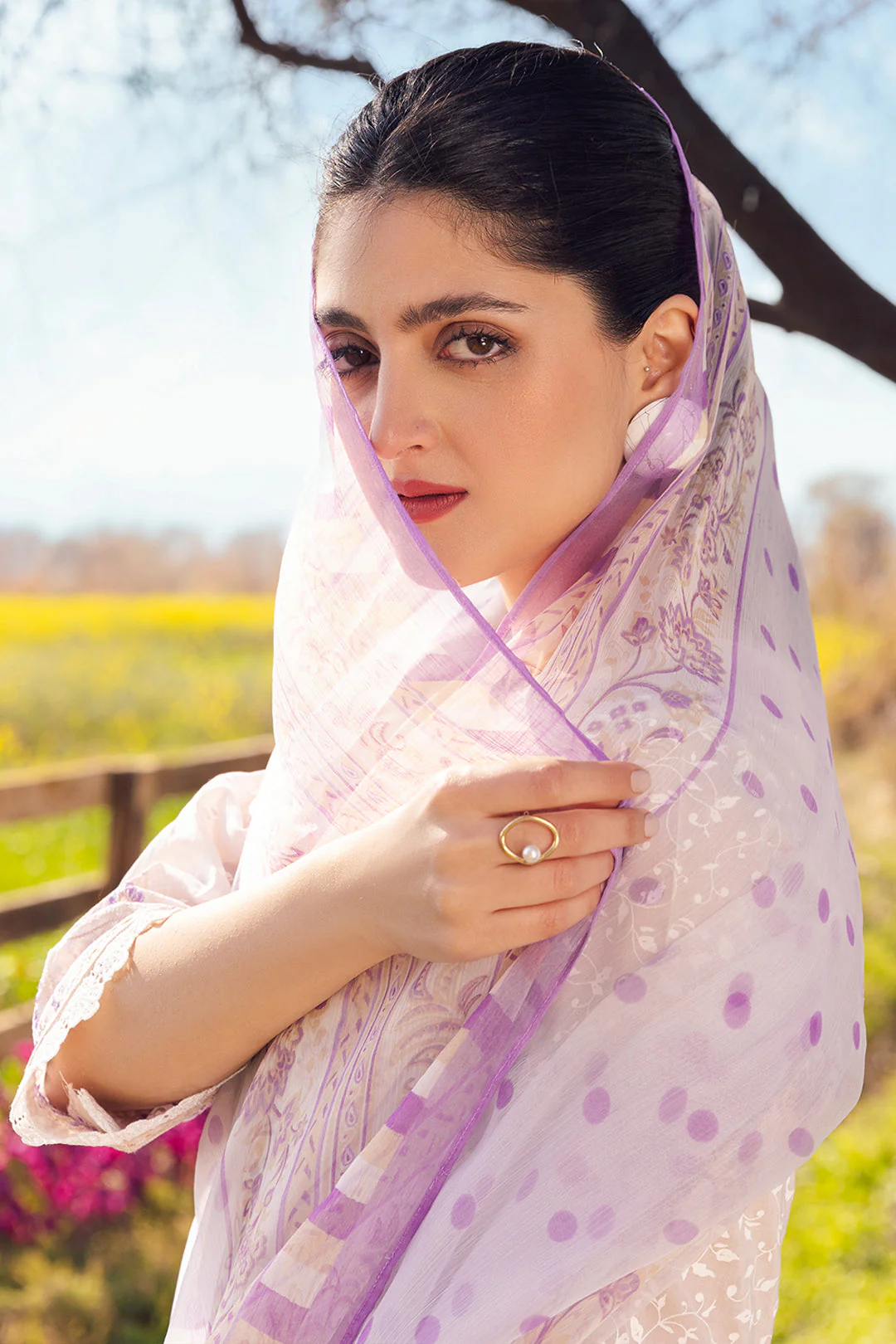 Embroidered Shirt Shalwar Dupatta - 0046 - Image 4