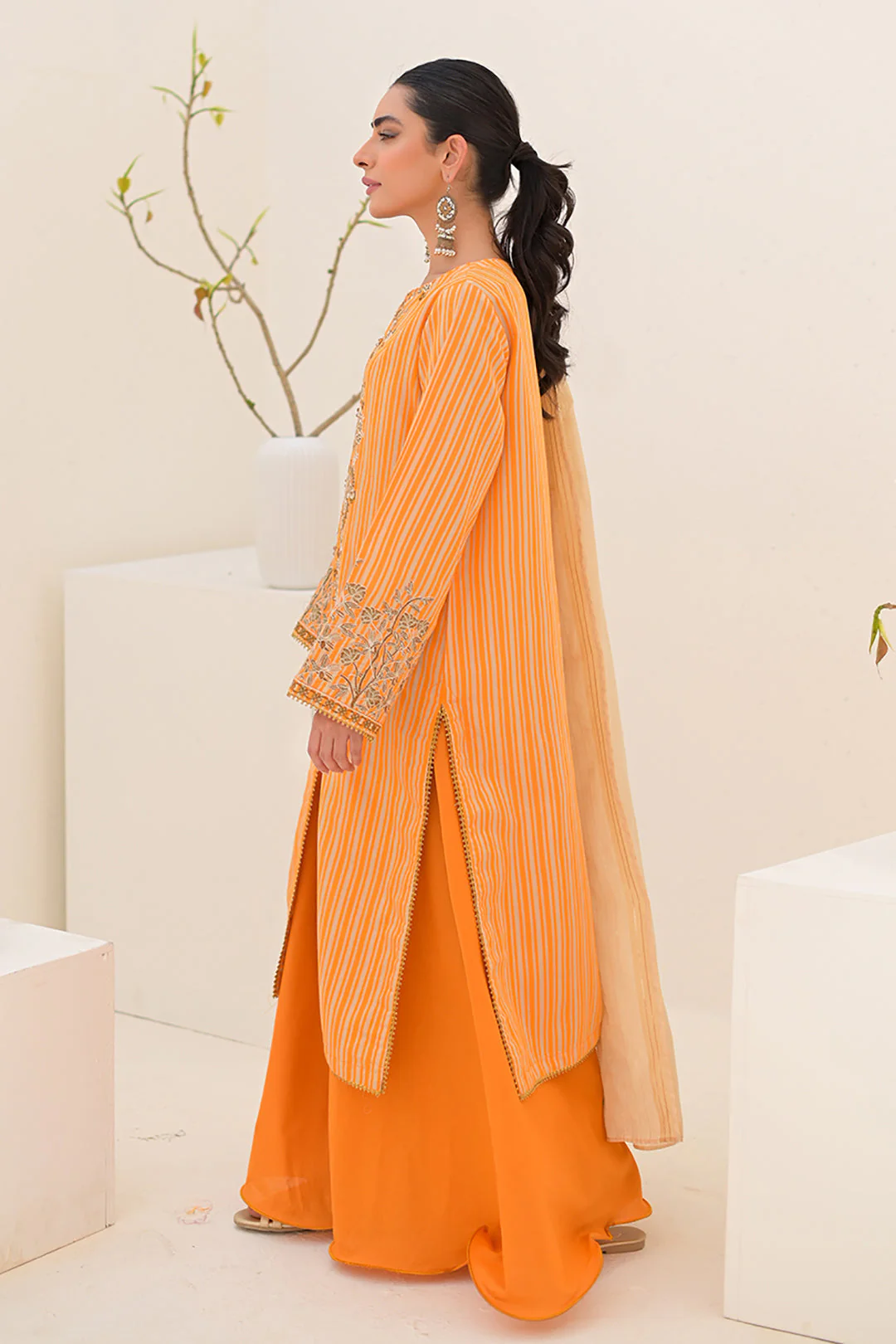 Embroidered Shirt Shalwar Dupatta - 0287 - Image 2