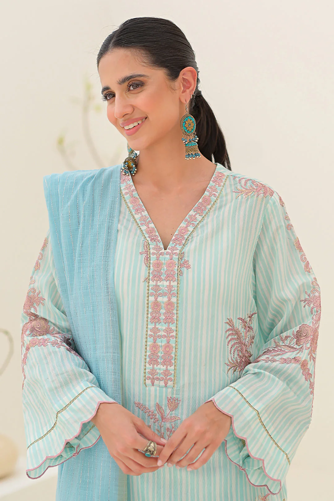 Embroidered Shirt Shalwar Dupatta - 0288