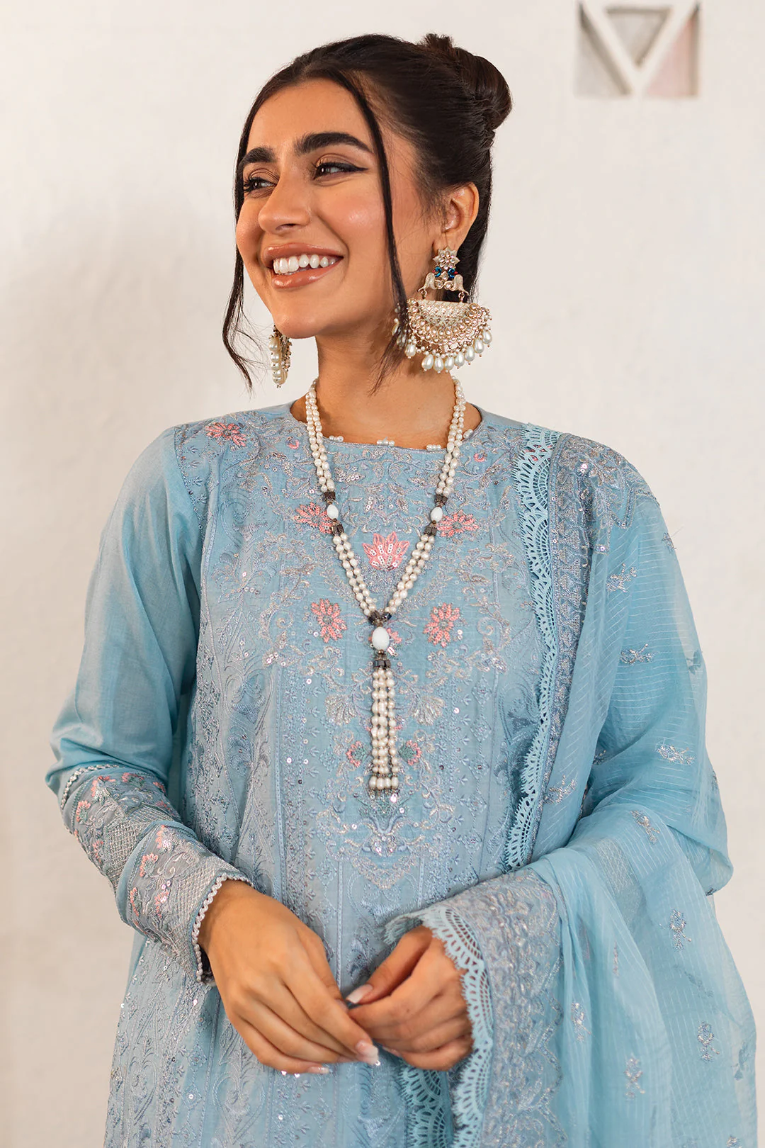 Embroidered Shirt Shalwar Dupatta - 0317 - Image 14