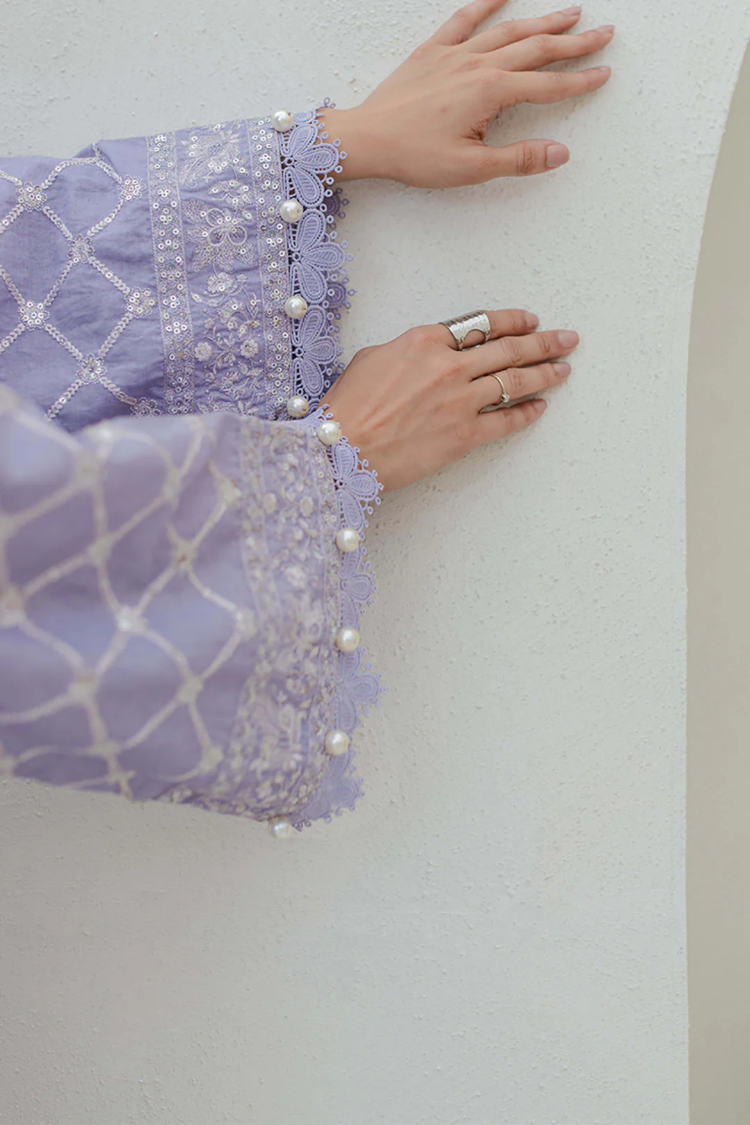 Embroidered Shirt Shalwar Dupatta - 0320 - Image 4