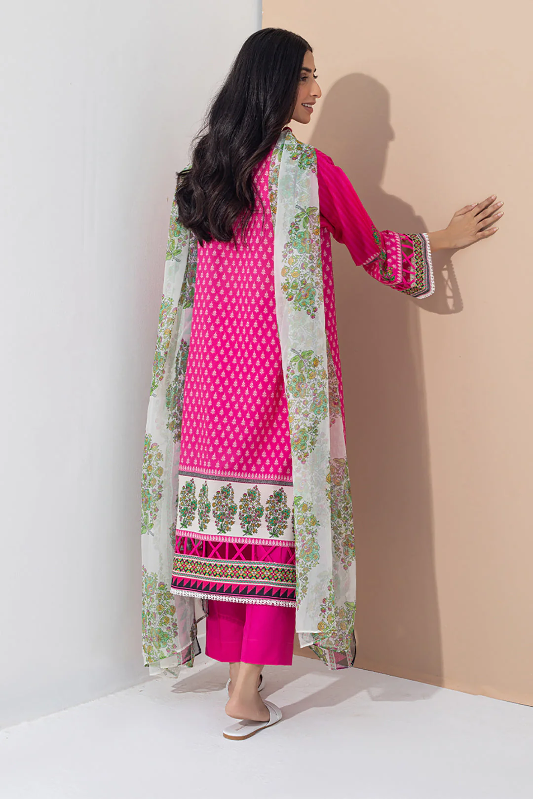 Embroidered Shirt Shalwar Dupatta - 0351 - Image 3