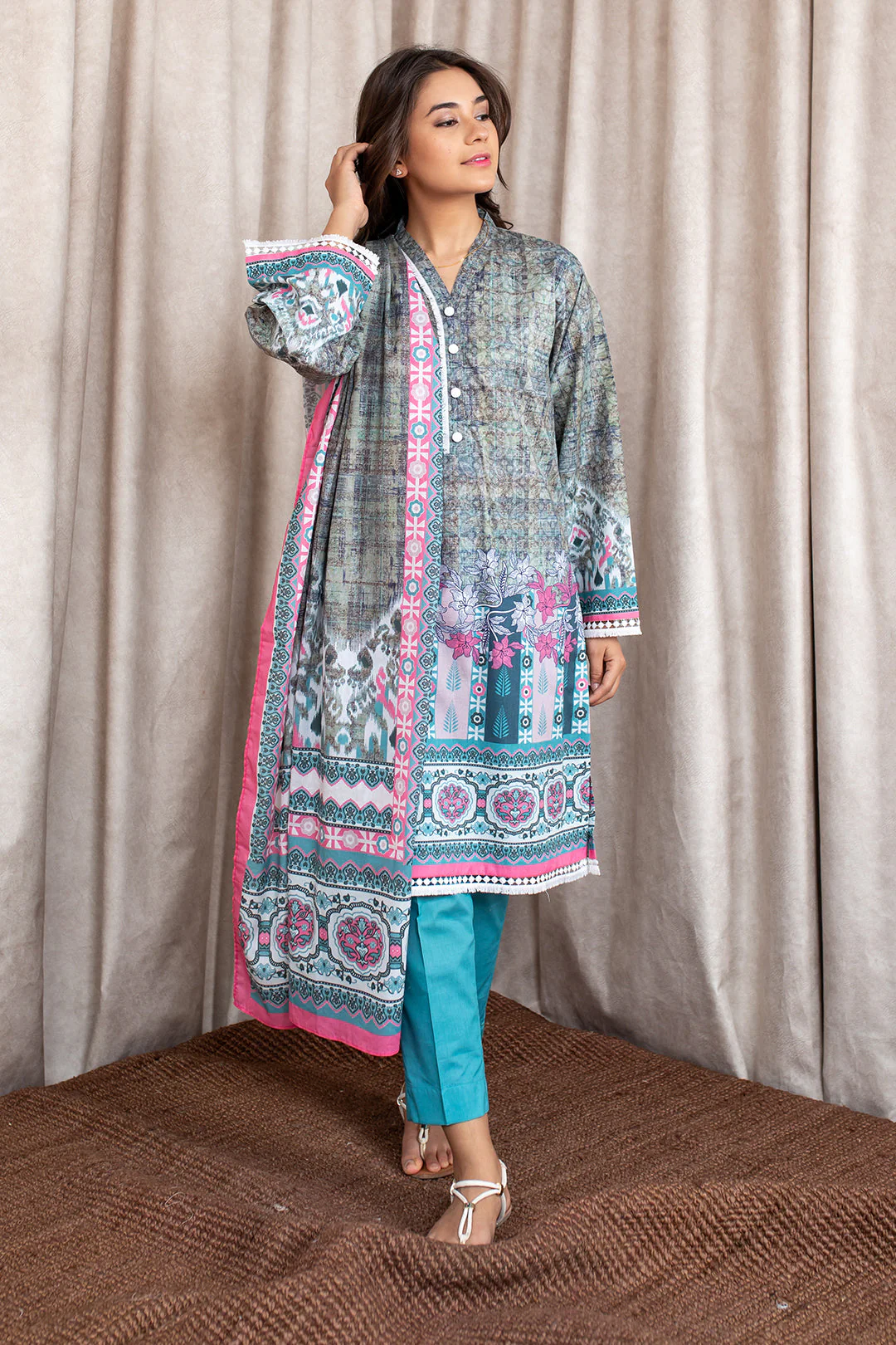 Shirt Shalwar Dupatta - 0353 - Image 3