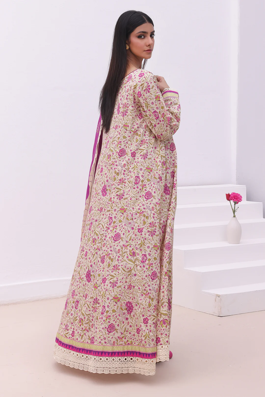 Embroidered Shirt Shalwar Dupatta - 0071 - Image 5