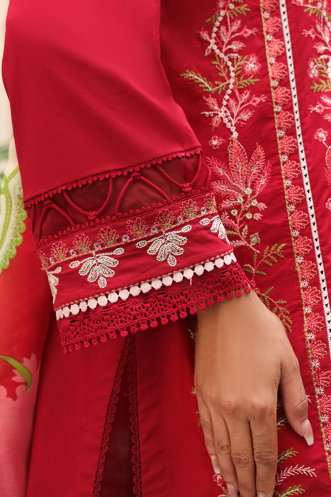 Embroidered Shirt Shalwar Dupatta - 0074 - Image 4