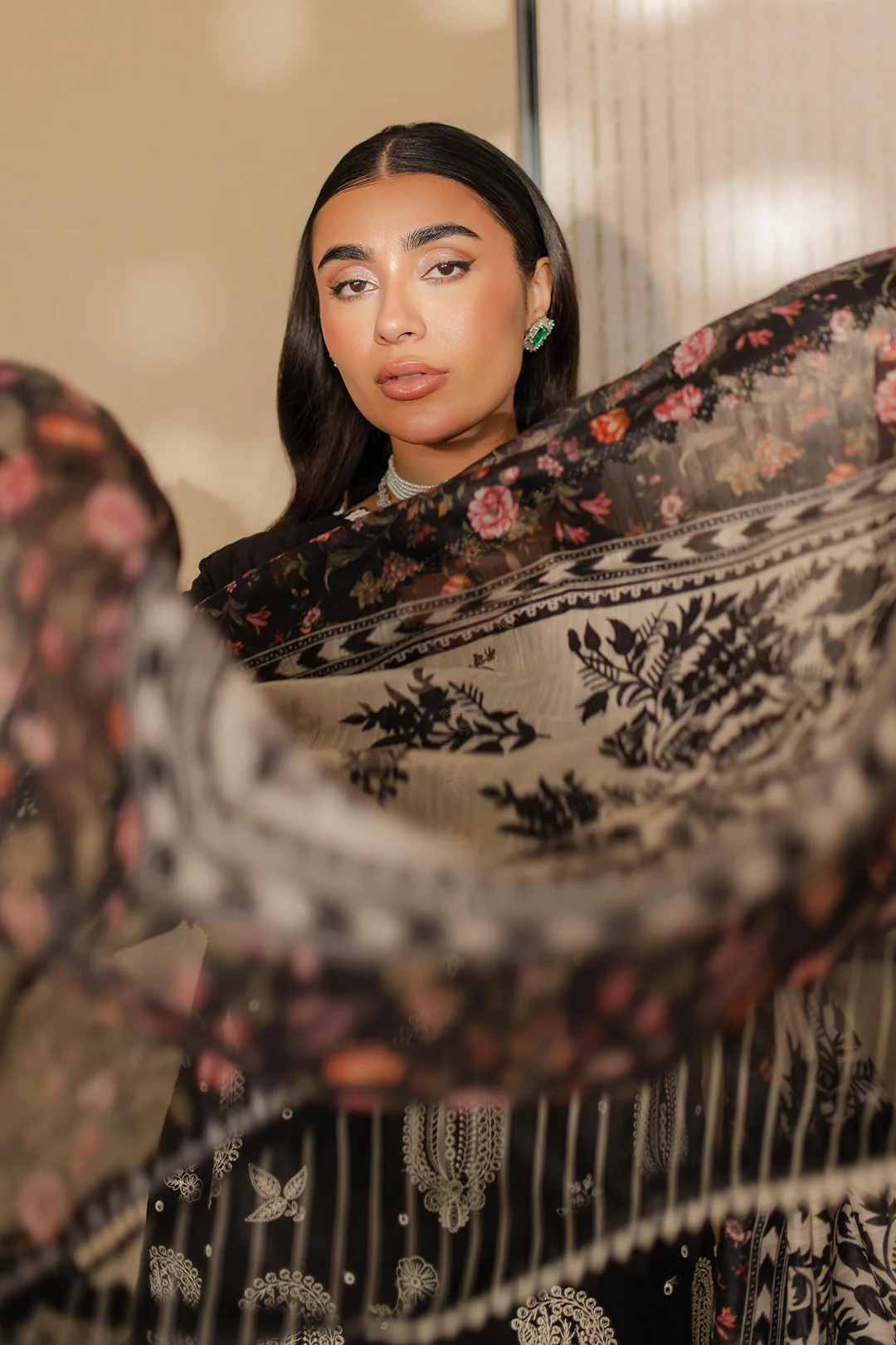 Embroidered Shirt Shalwar Dupatta - 0701 - Image 10