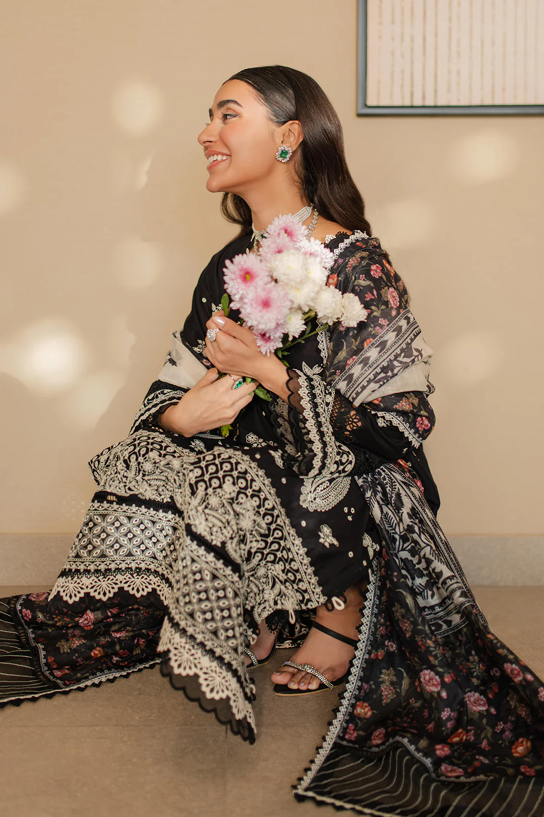 Embroidered Shirt Shalwar Dupatta - 0701 - Image 12